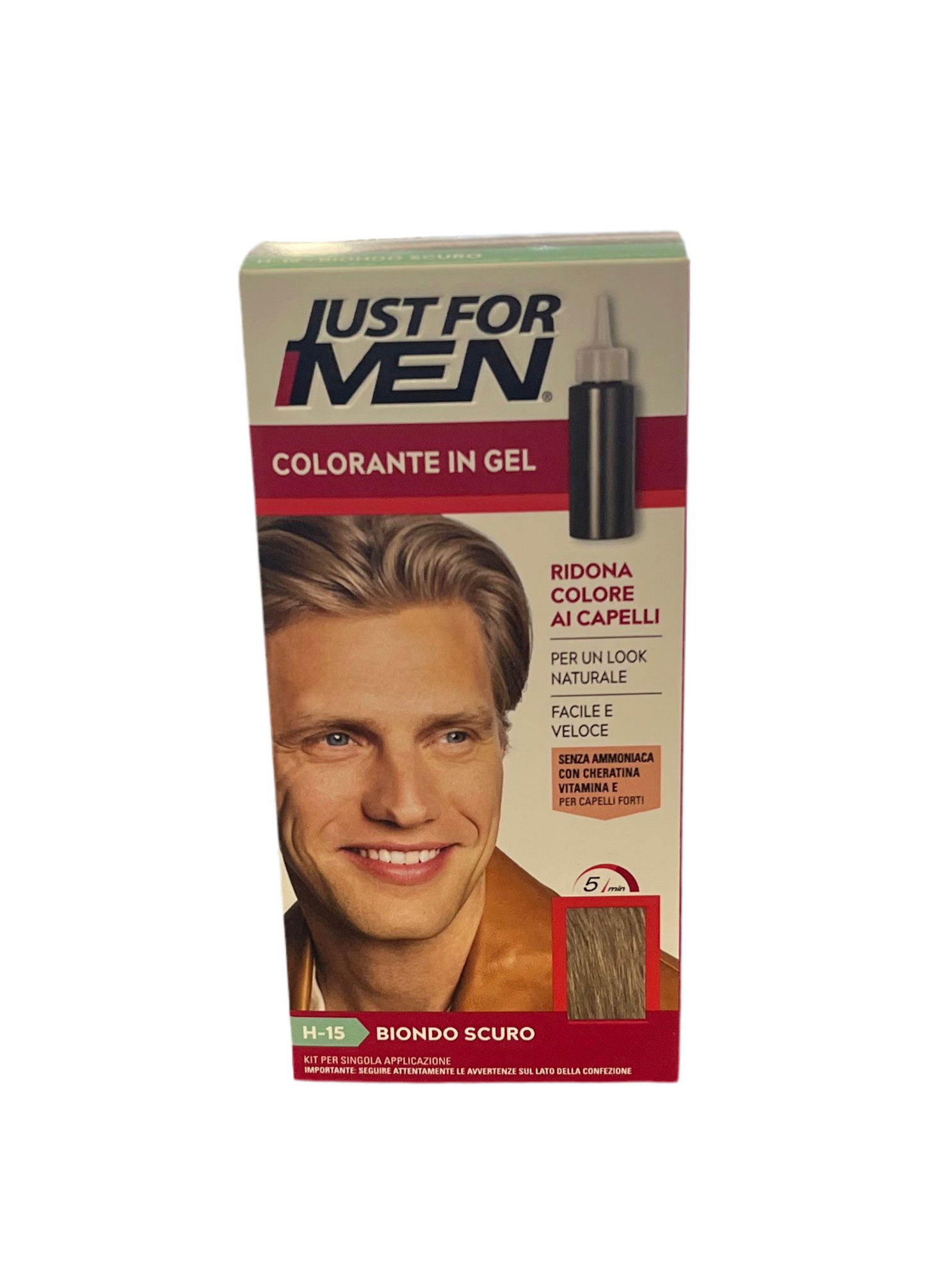 Shampoo Colorante Uomo in Gel 5 Minuti - JUST FOR MEN