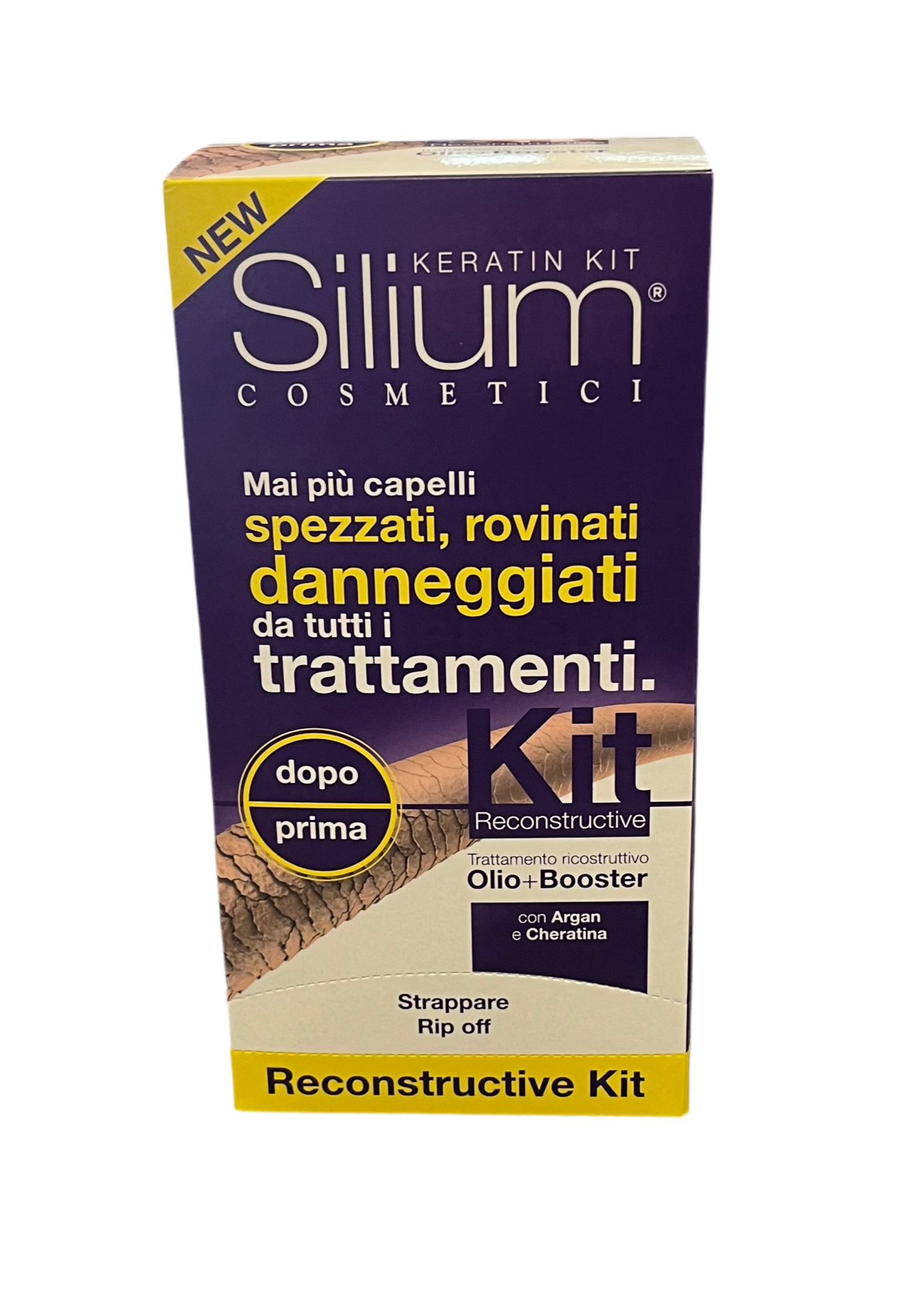 Kit Booster Ricostruttore Cheratina-Argan 12 ml +12 ml. - SILIUM