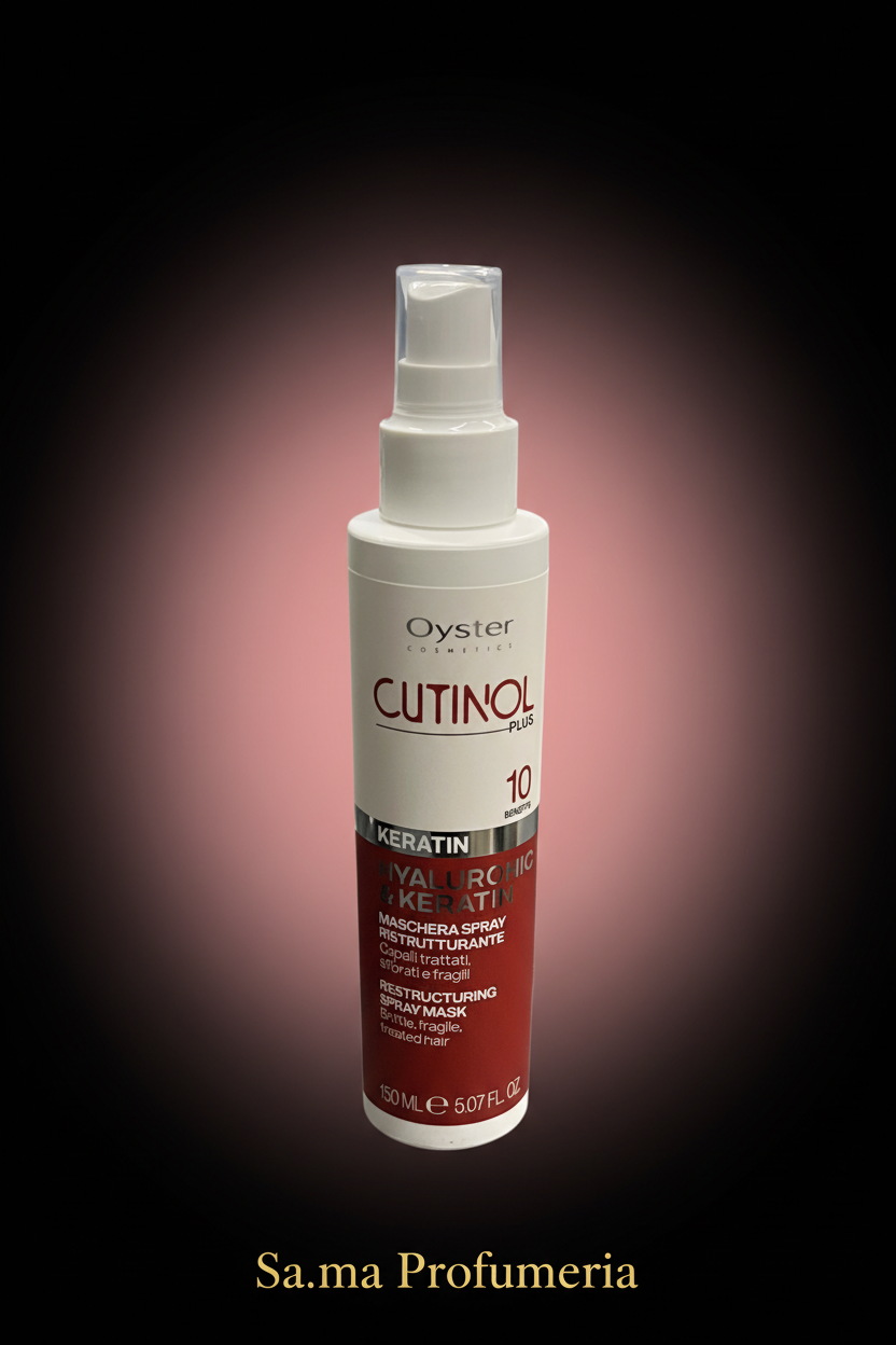 Cutinol Plus Maschera Spray Ristrutturante Keratina/Ialuronico - OYSTER