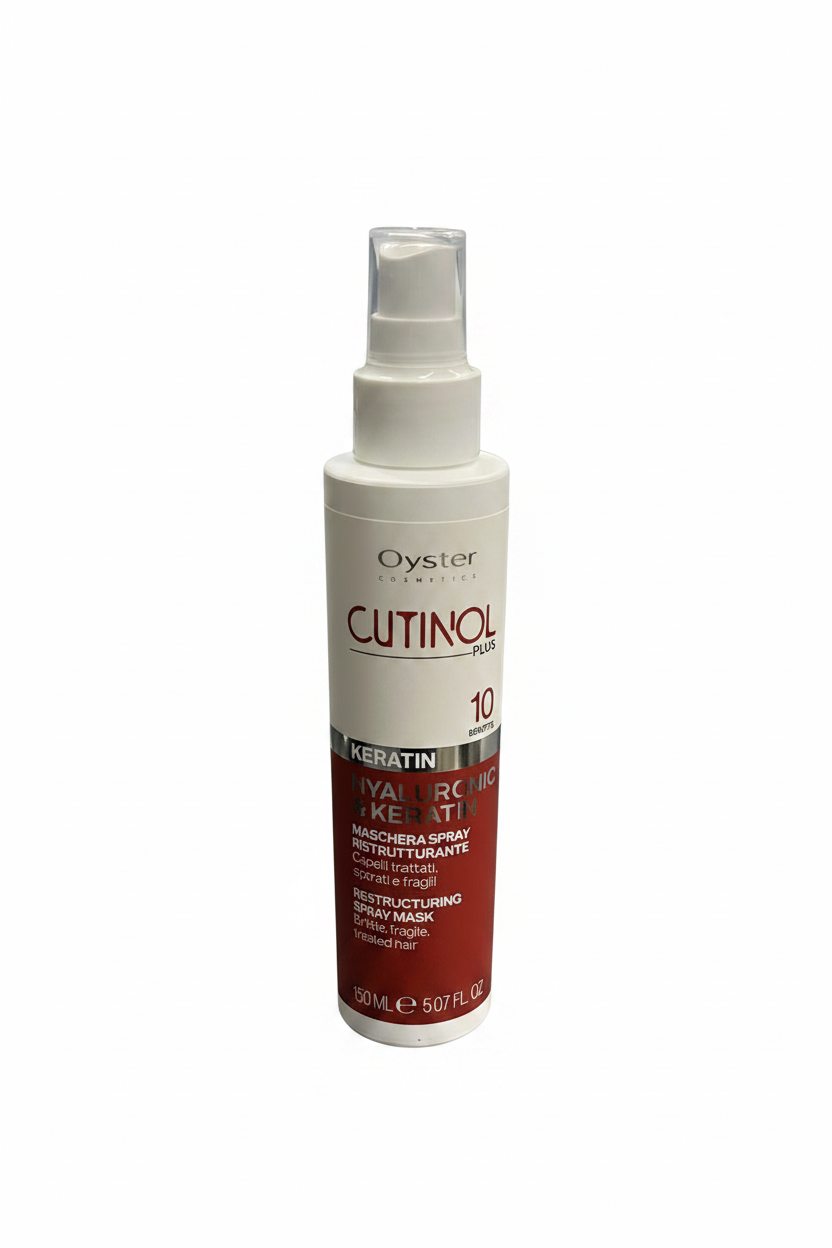 Cutinol Plus Maschera Spray Ristrutturante Keratina/Ialuronico - OYSTER