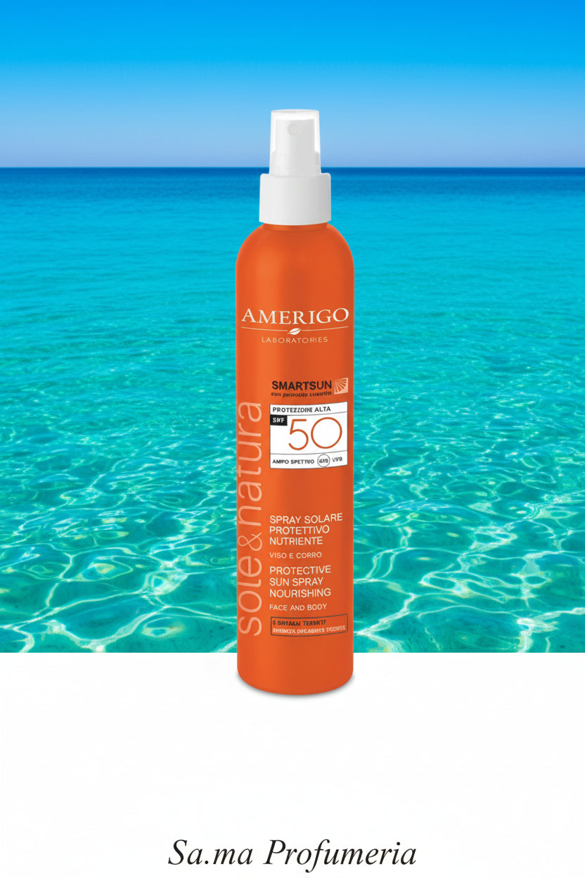 AMERIGO - Spray Solare Protettivo SPF50 Viso/Corpo