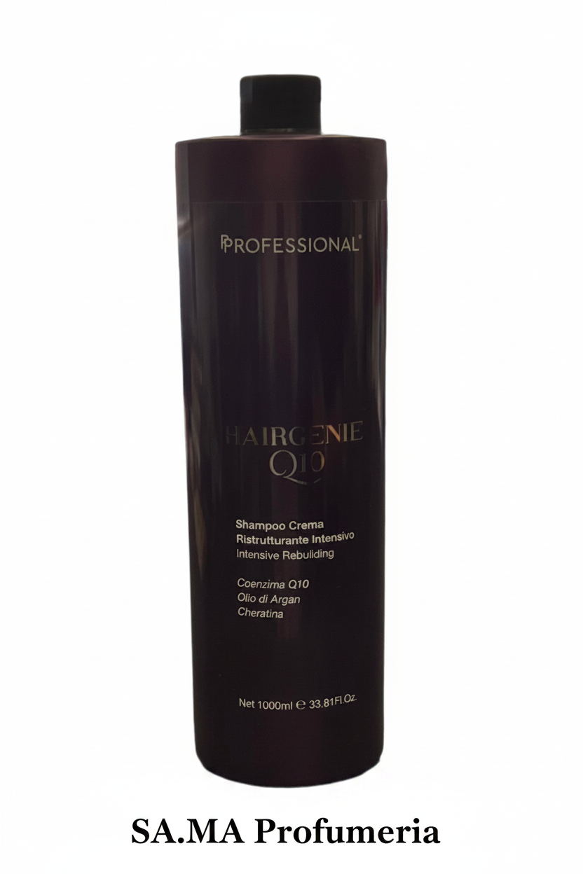 Hairgenie Shampoo Q10 Ristrutturante Coenzima/Argan/Cheratina - PROFESSIONAL