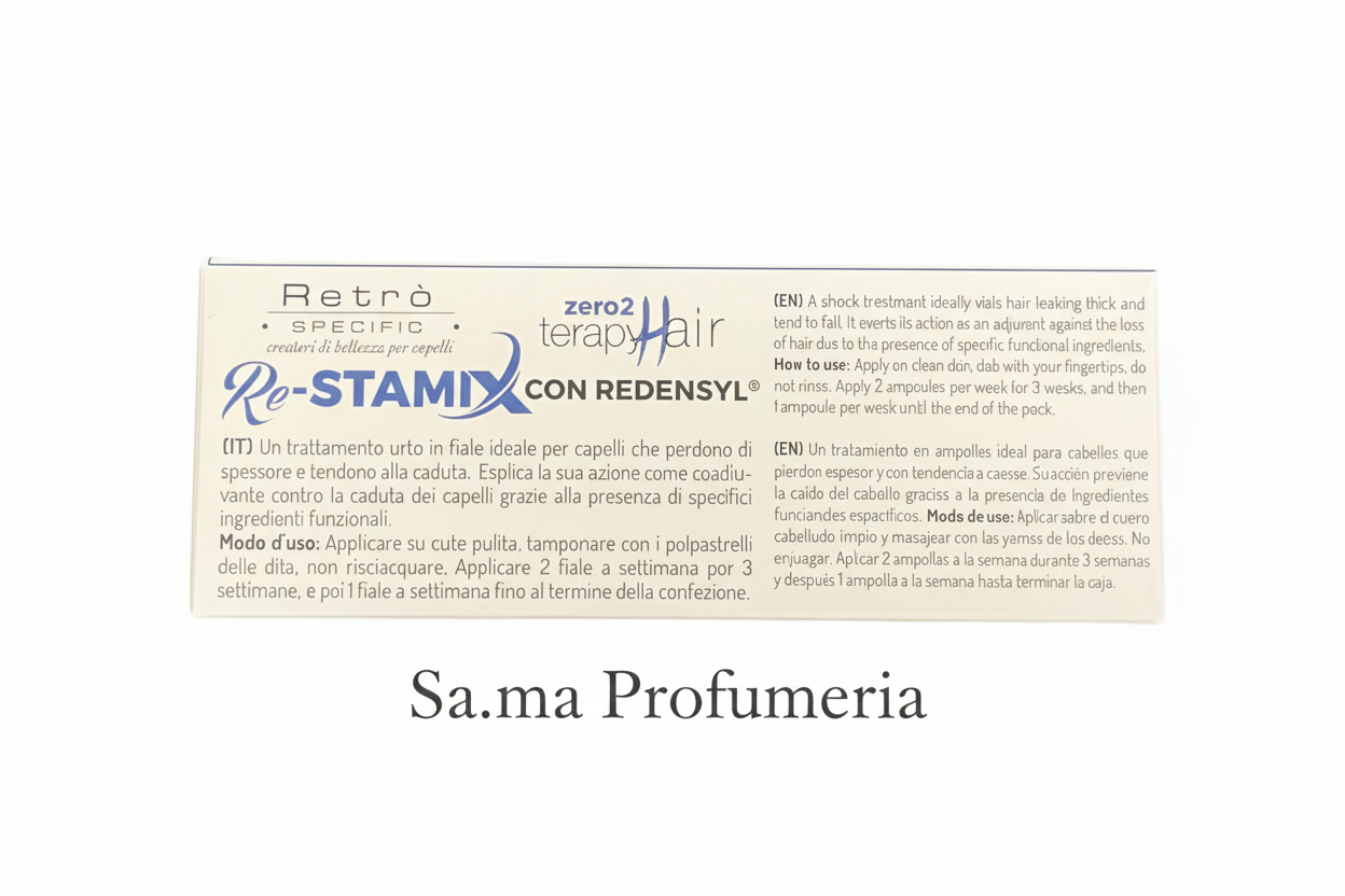 Trattamento Fiale Re-Stamix con Redensyl Anticaduta Caffeina e Zenzero - RETRO'