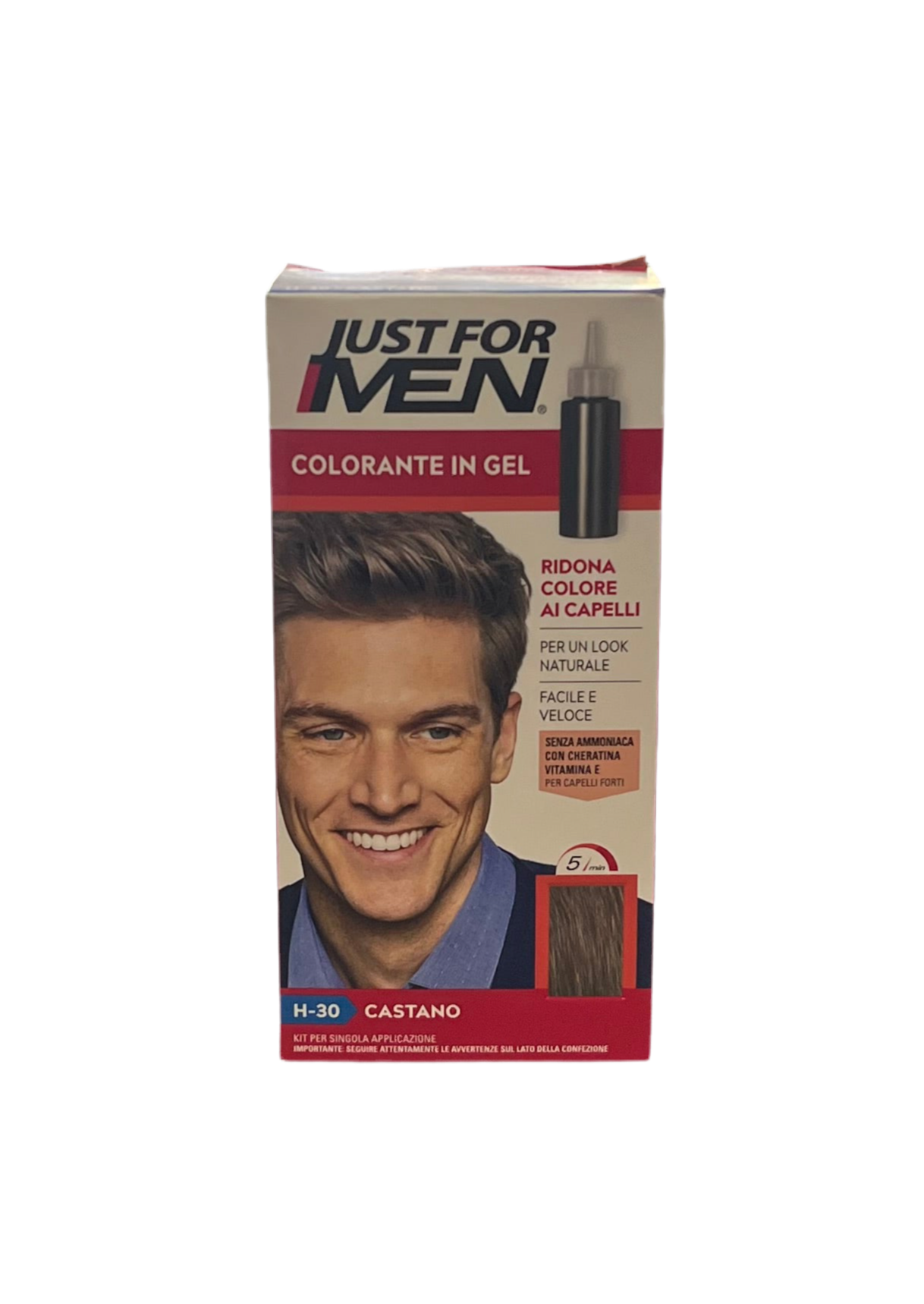 Shampoo Colorante Uomo in Gel 5 Minuti - JUST FOR MEN