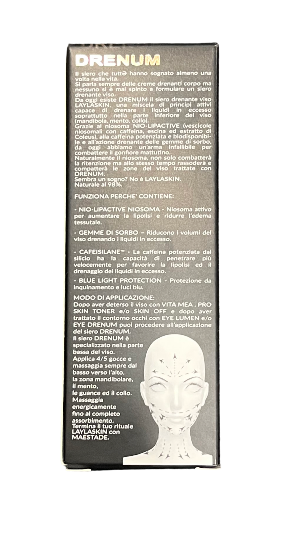 Drenum Siero Drenante Viso Collo Affina i Contorni del Viso - Illuminante - LAYLASKIN