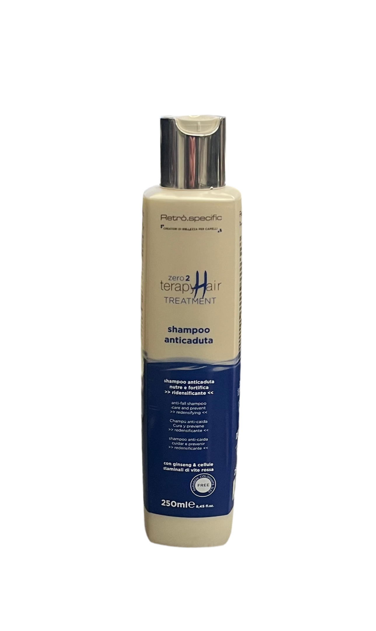Specific zero2 Terapy Hair Treatment Shampoo Anticaduta al Ginseng-Cellule Staminali-Vite Rossa - RETRÒ