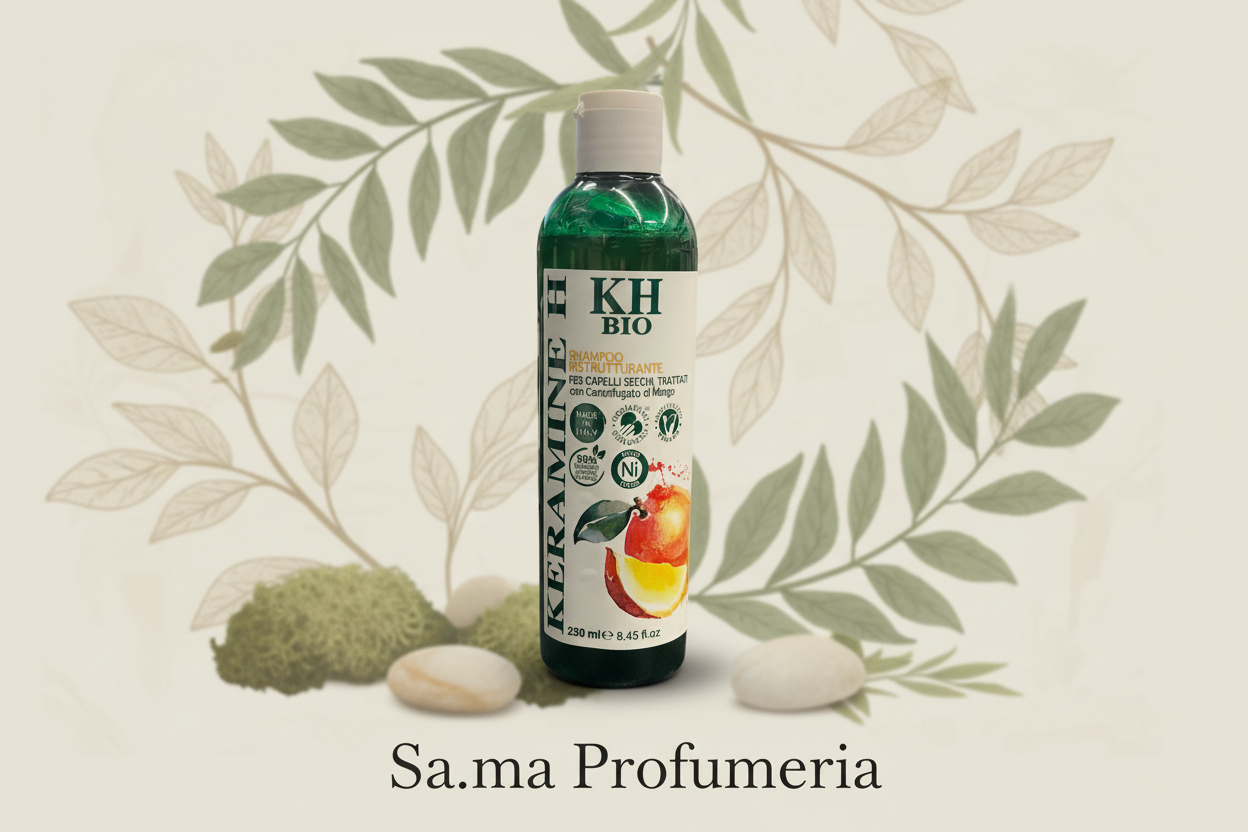Shampoo Bio al Mango Ristrutturante Capelli Secchi e Trattati - KeraminaH