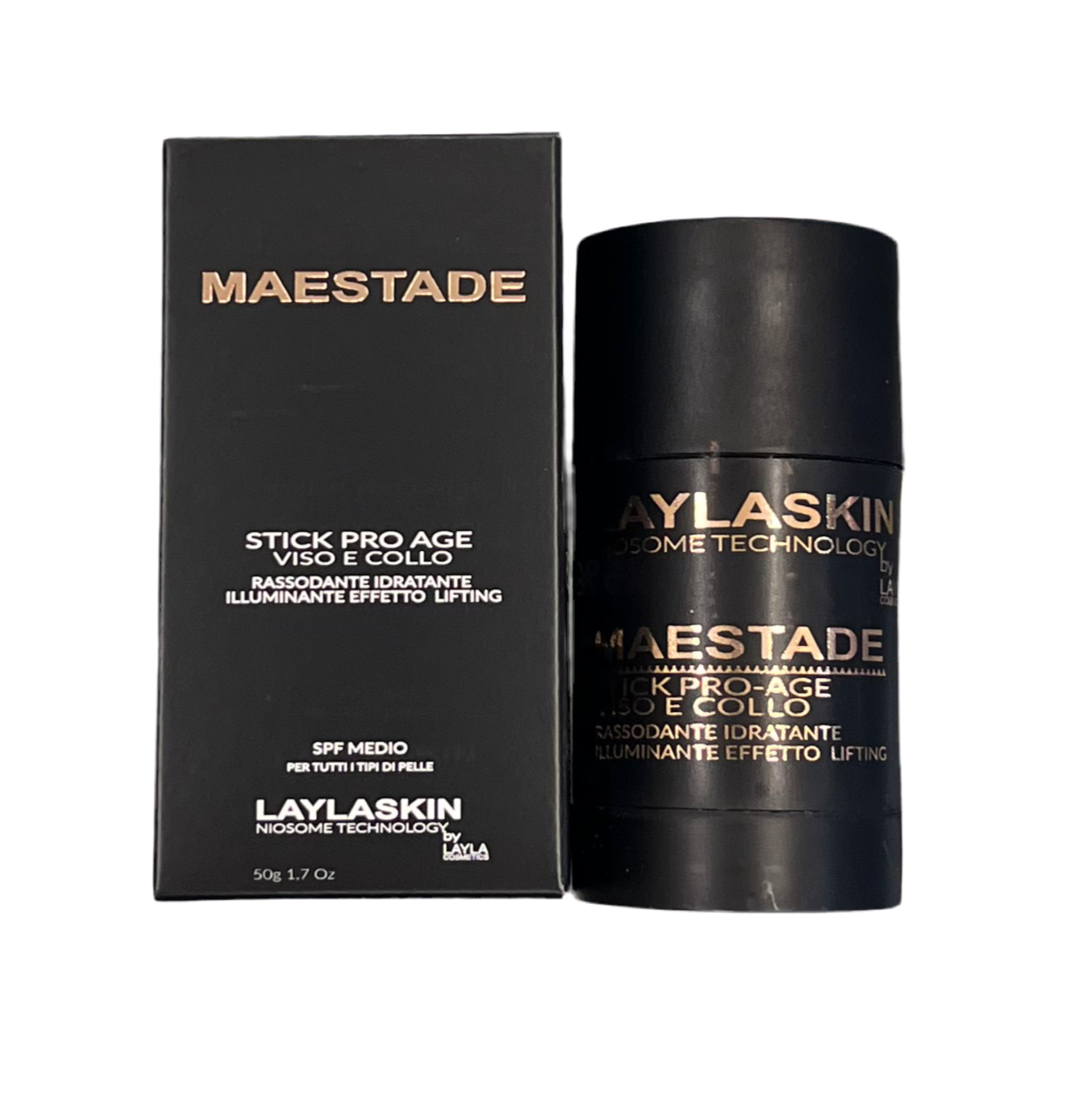 Maestade Stick Pro Age Viso e Collo Rassodante-Idratante-Effetto Lifting - LAYLASKIN