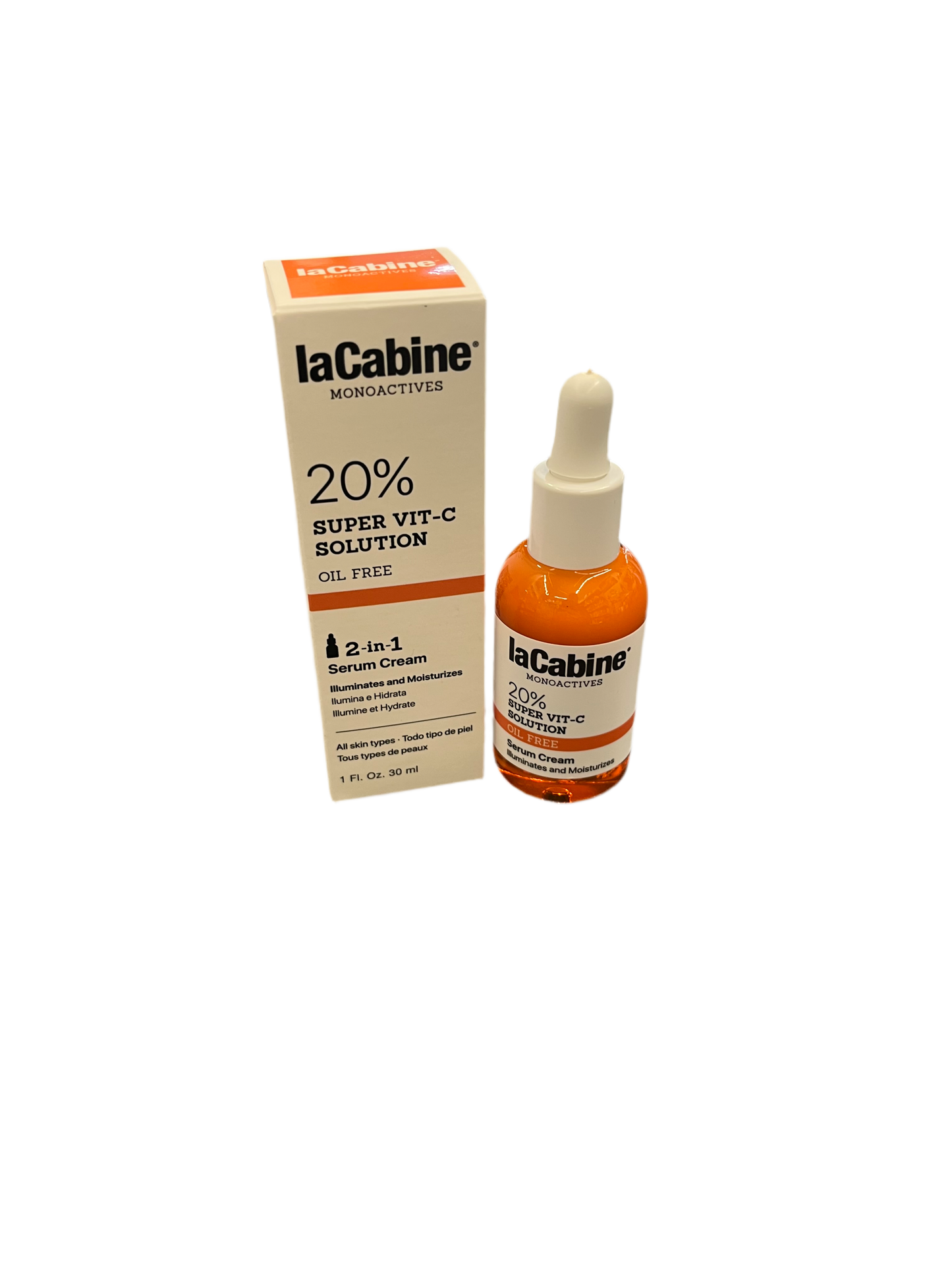 Siero-Crema 2in1 20% Super Vit-C Solution Oil Free - LACABINE