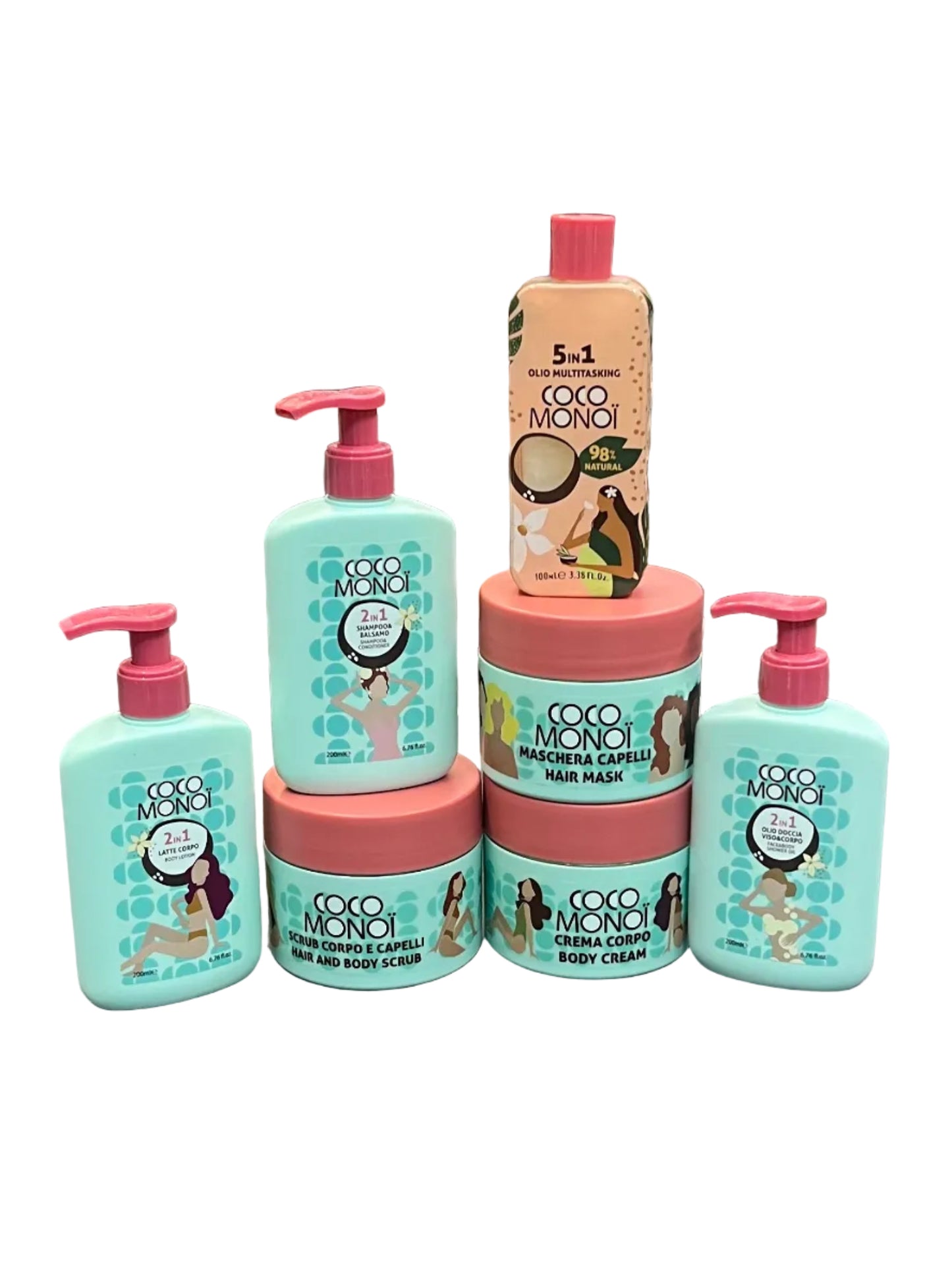 COCO MONOI KIT COMPLETO per VISO - CAPELLI - CORPO