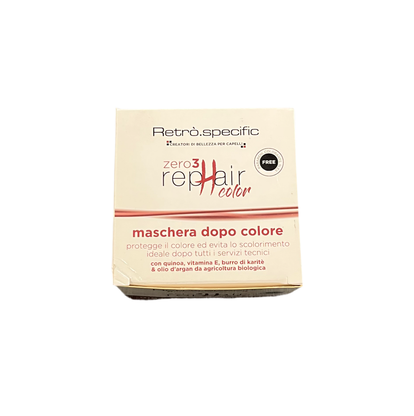Maschera Dopo Colore Zero3 Rephair - RETRO Nutre e Protegge