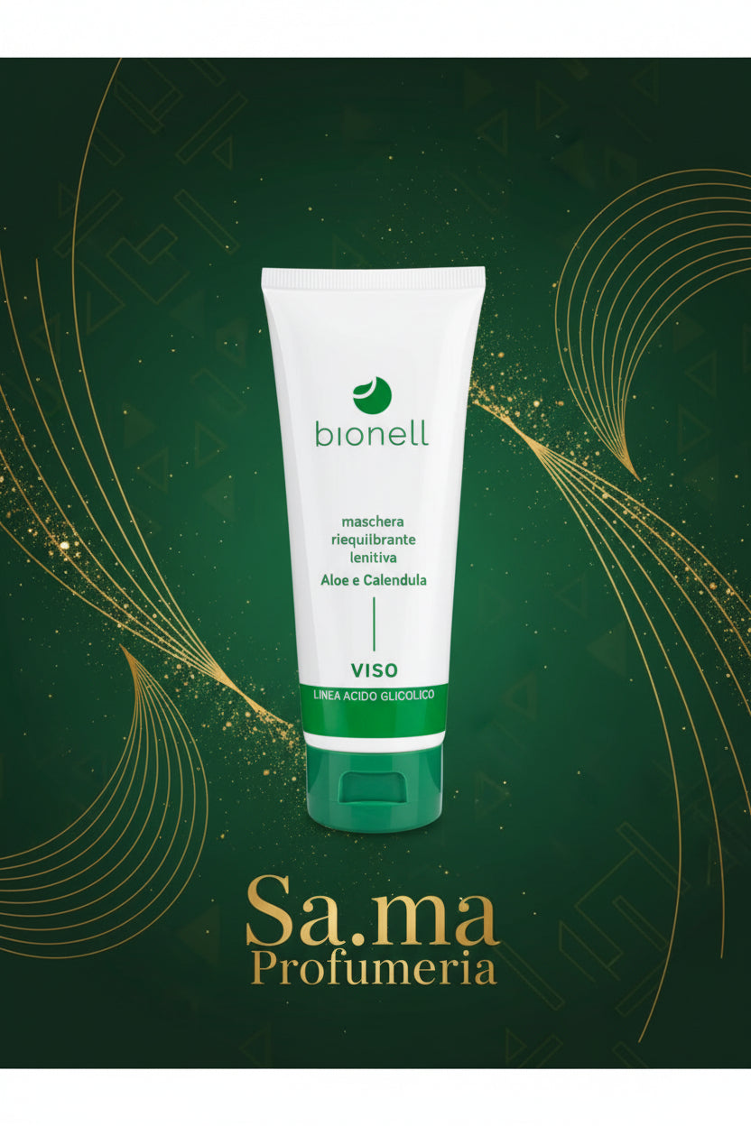SA.MA PROFUMERIA Bionell Maschera riequilibrante 100ml Lenitiva Linea Acido glicolico - BIONELL