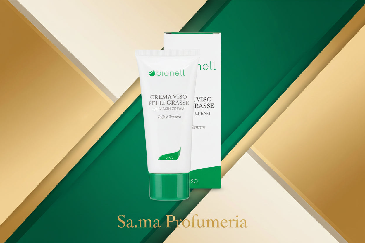 SA.MA PROFUMERIA Bellaoggi Crema Viso Pelli Grasse , Zolfo e Zenzero - BIONELL