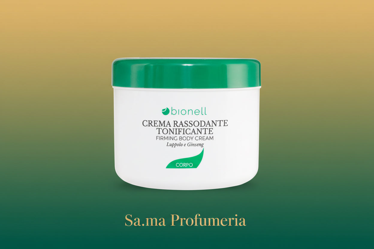 SA.MA PROFUMERIA Bionell Crema Corpo Rassodante Tonificante, Luppolo e Ginseng - BIONELL