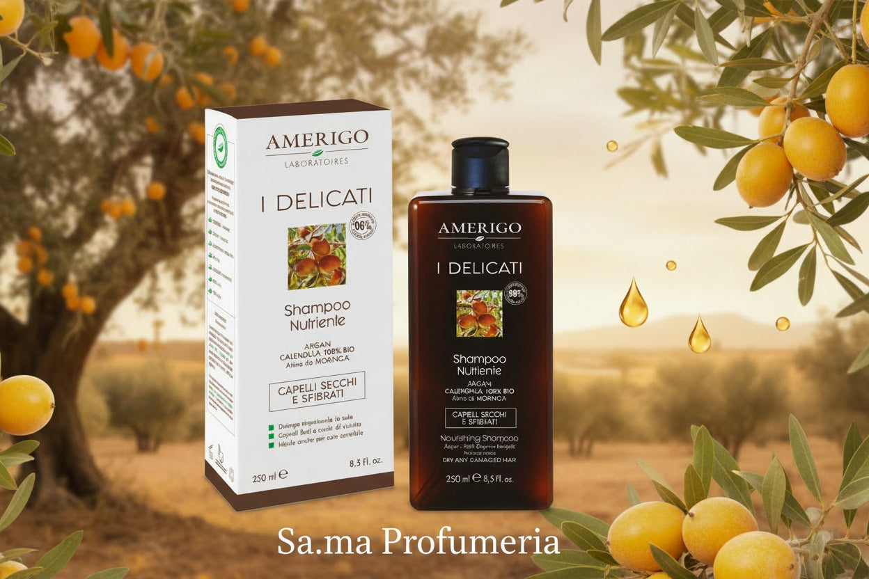 Shampoo Nutriente Capelli Secchi/Sfibrati - AMERIGO