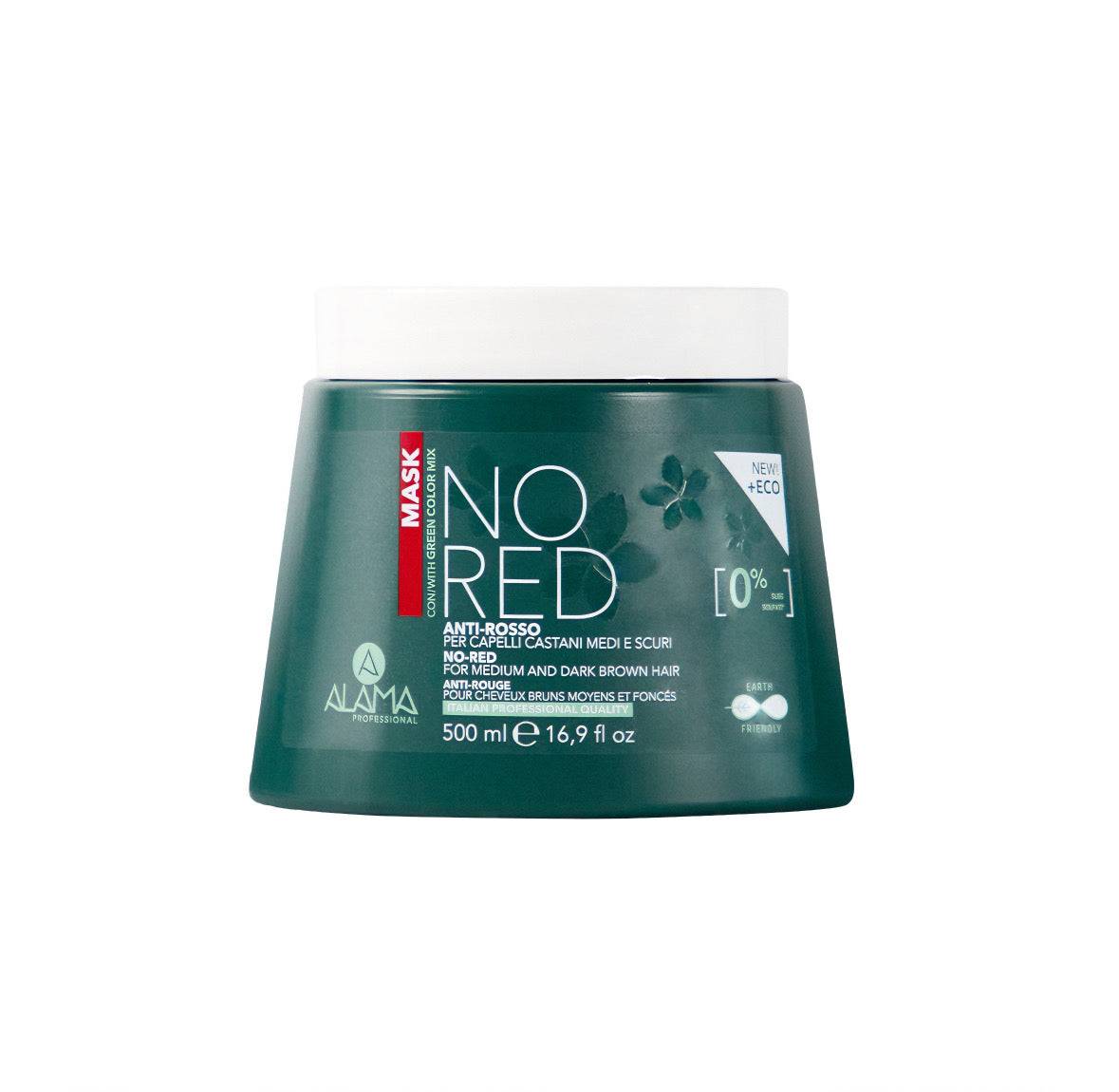 SA.MA PROFUMERIA Alama professional Maschera antirosso per capelli castani medi e scuri - Alama