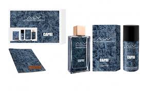 Capri Uomo Cofanetto Regalo Eau de Parfum+Deo Spray - ALVIERO MARTINI