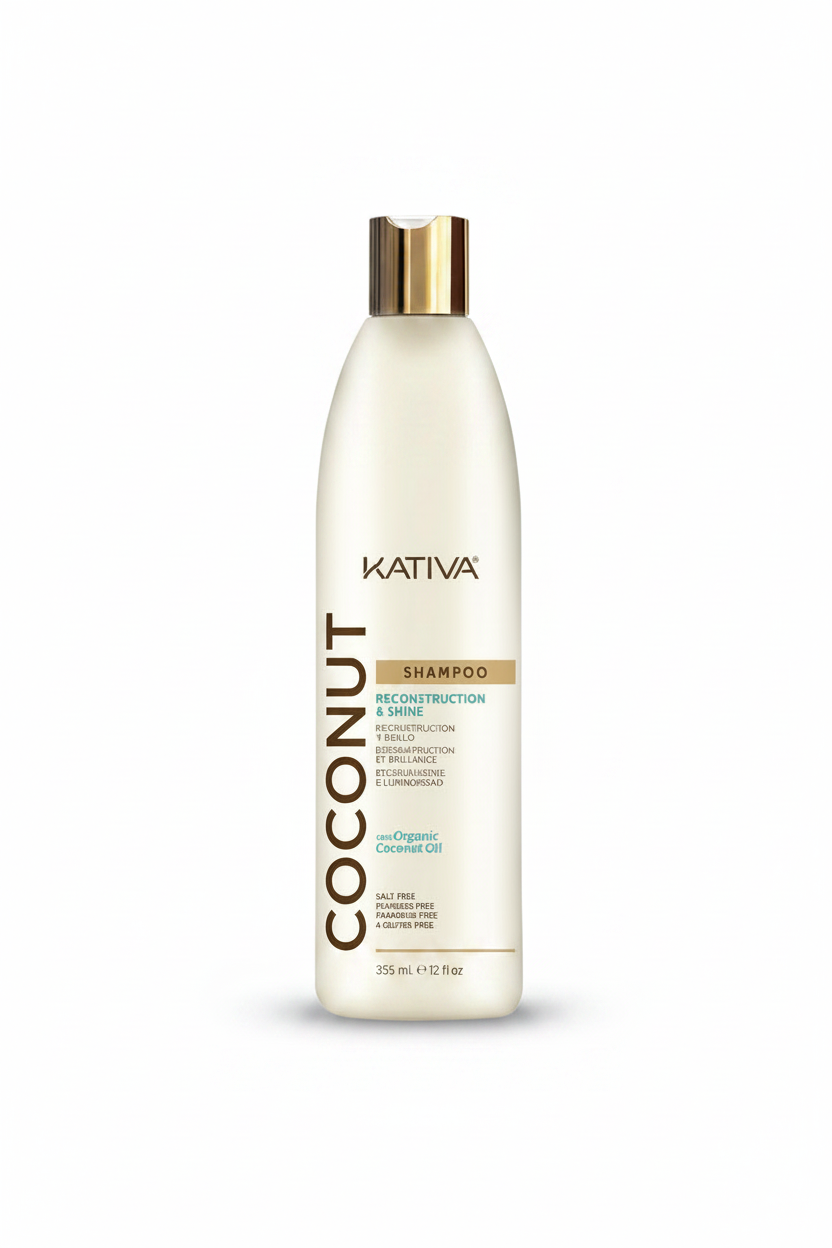 Kativa - Shampoo Coconut per Ricostruzione e Lucentezza senza Sale
