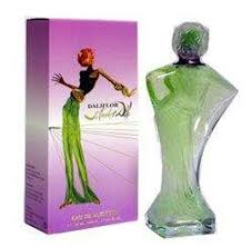 a bottle of perfume next to a box