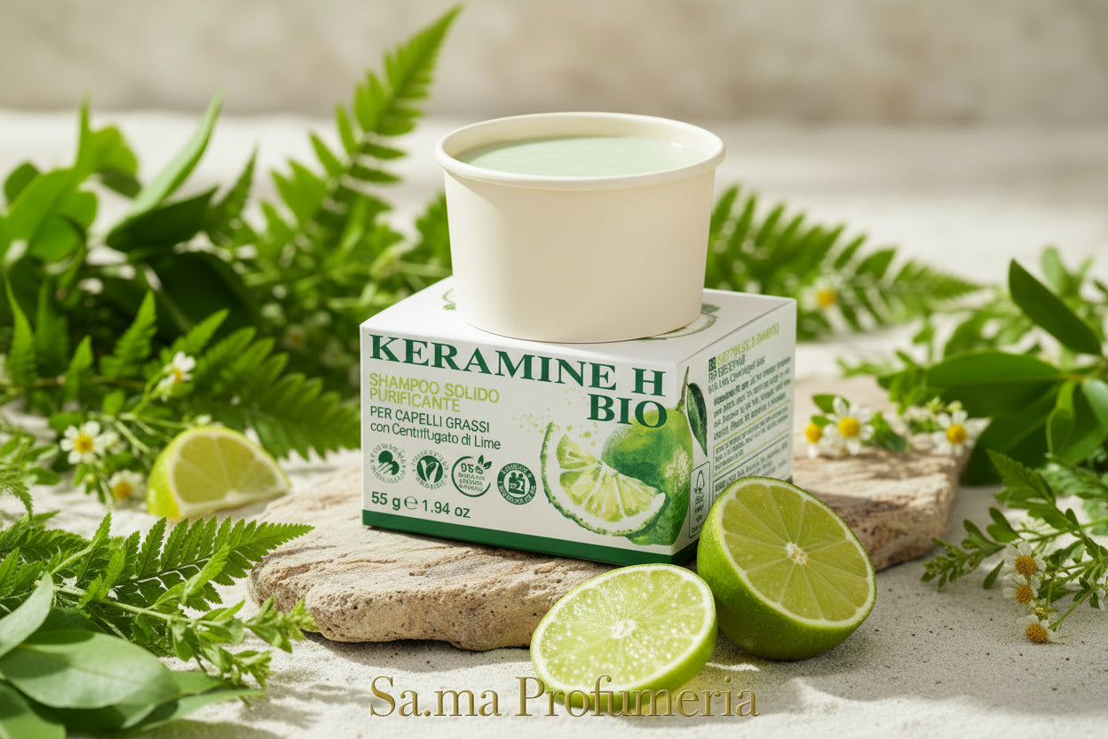 Shampoo Solido Purificante Capelli Grassi al Limone - KERAMINAH