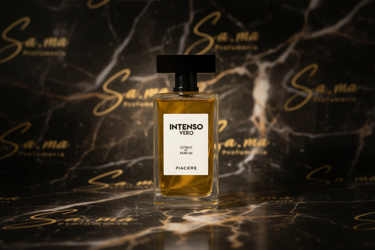 a bottle of perfume on a white background