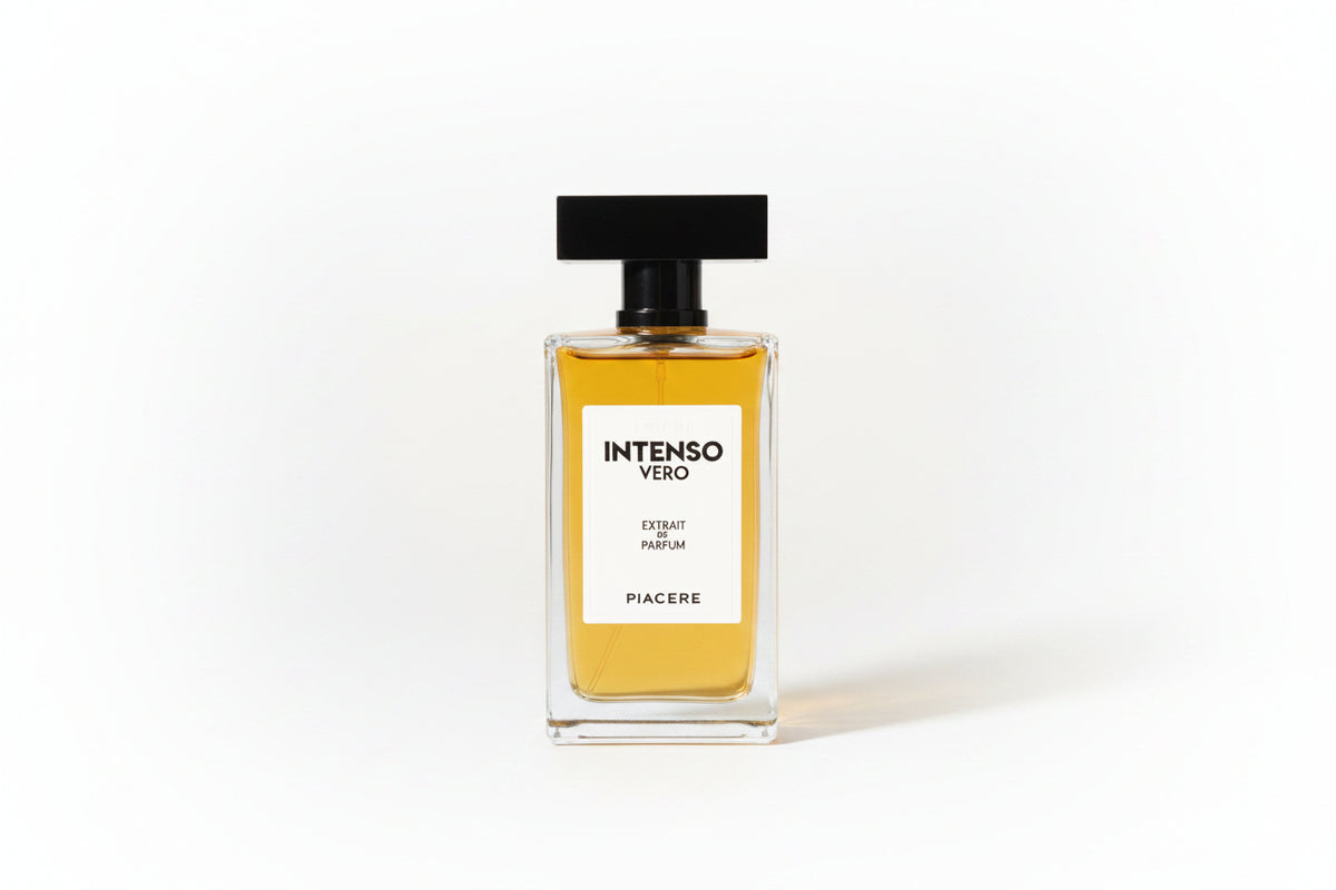 a bottle of perfume on a white background