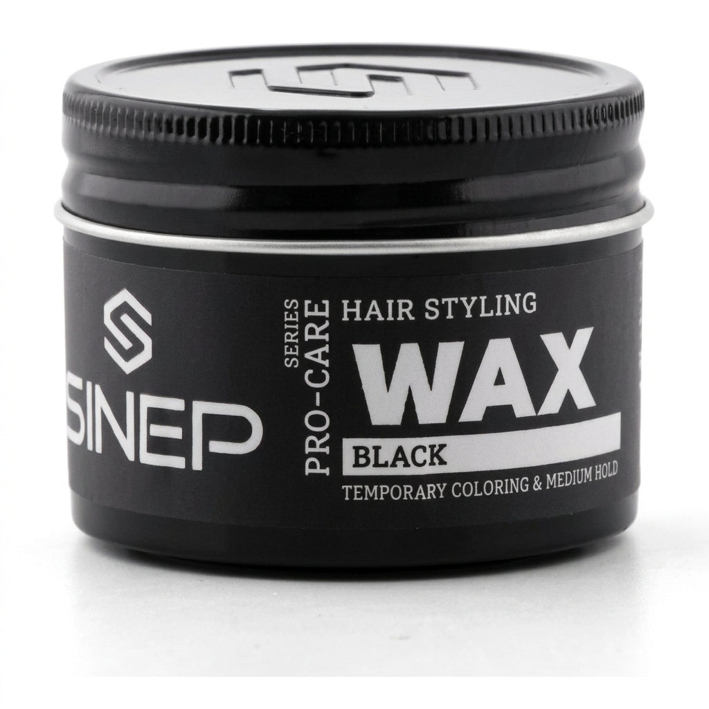 SINEP - Black Wax Cera Colorata per Capelli Copre Temporaneamente i Capelli Grigi,
