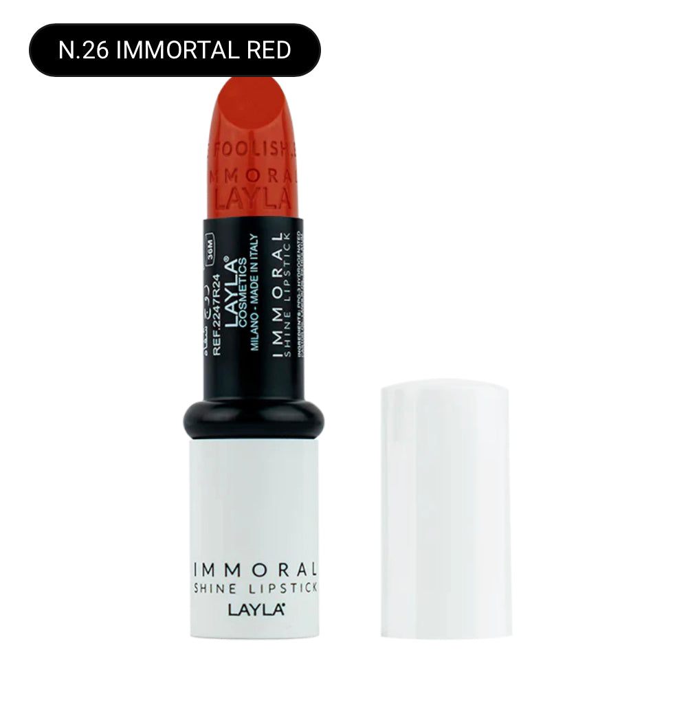 SA.MA PROFUMERIA N.26 IMMORTAL RED Layla Cosmetics Immoral Shine Lipstick - LAYLA COSMETICS