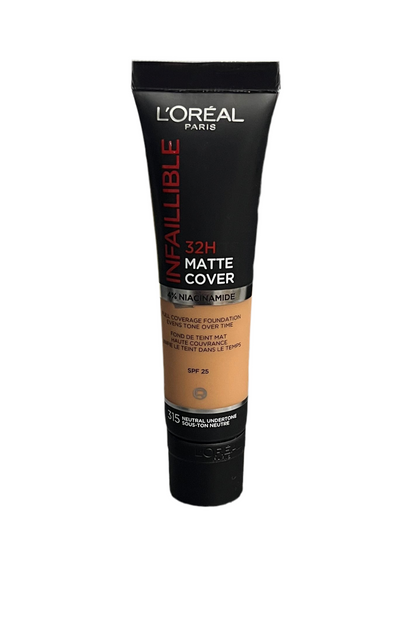 FondoTinta Infaillible 24H Matte Cover Tubo 30 ml. - L'Oreal