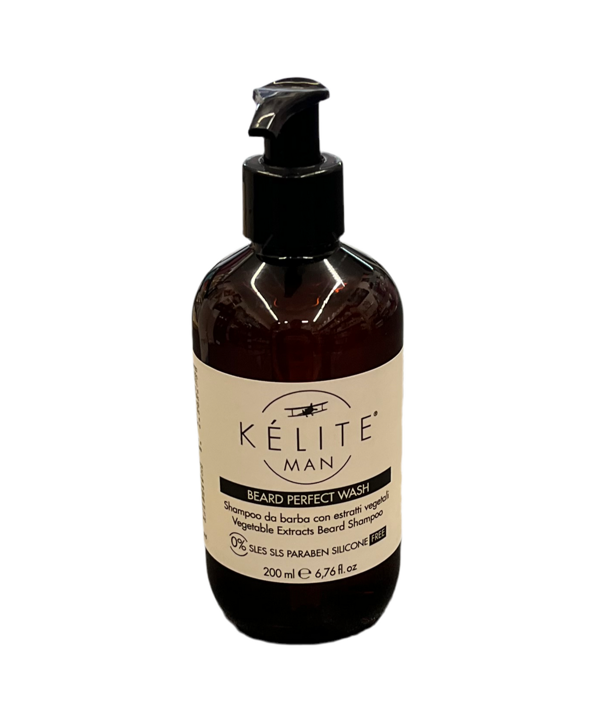 Shampoo Barba con Estratti Vegetali senza Parabeni e Silicone - KELITE MAN