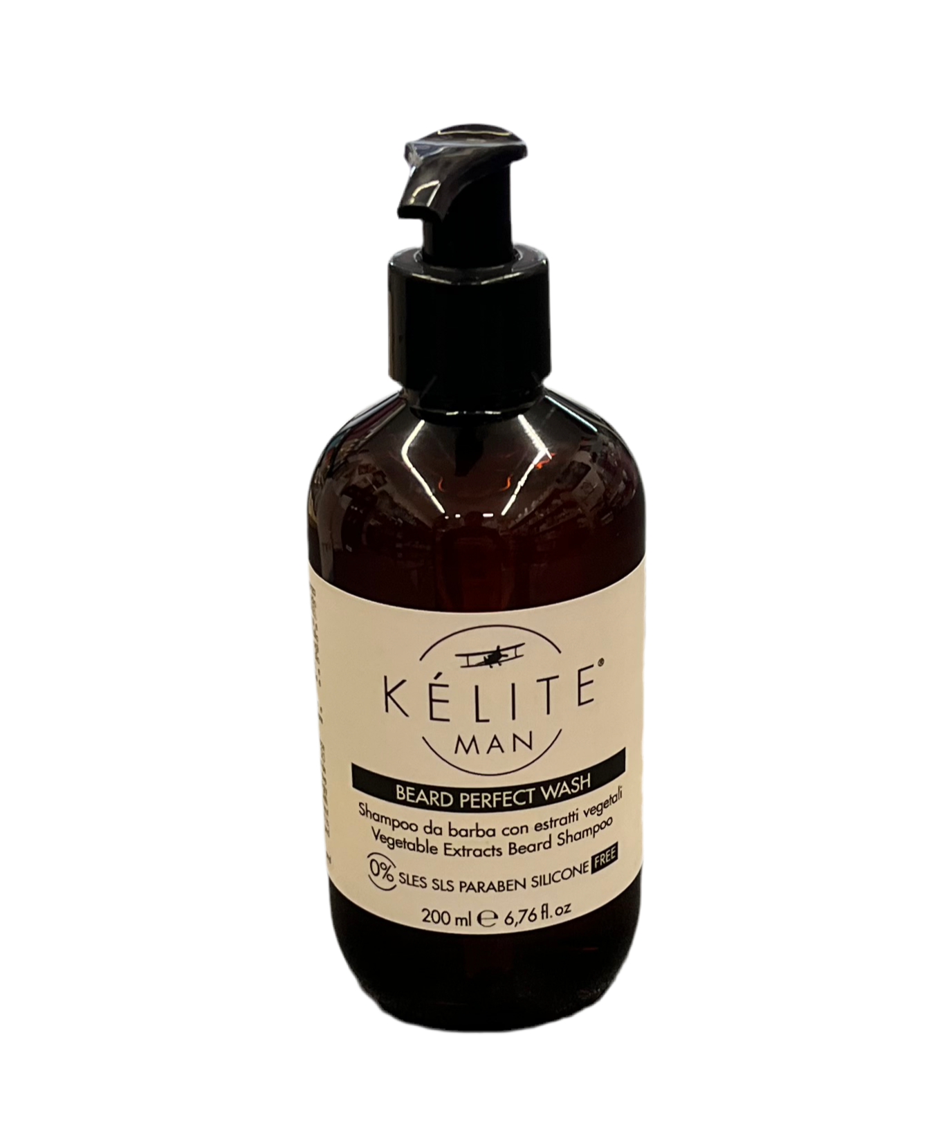 Shampoo Barba con Estratti Vegetali senza Parabeni e Silicone - KELITE MAN