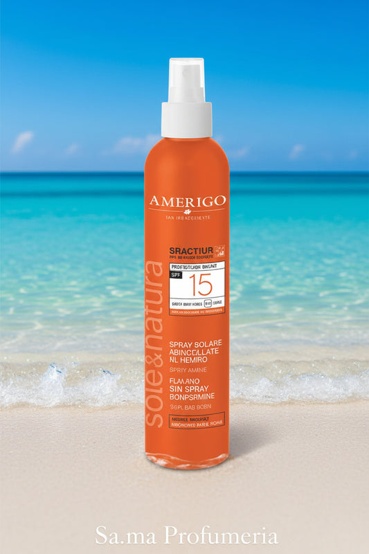 AMERIGO - Spray Solare Protettivo SPF15 Viso/Corpo
