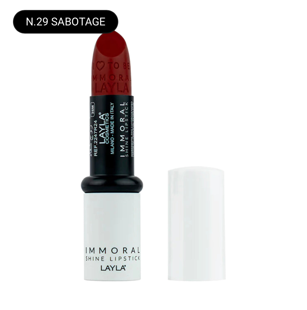 SA.MA PROFUMERIA N.29 SABOTAGE Layla Cosmetics Immoral Shine Lipstick - LAYLA COSMETICS