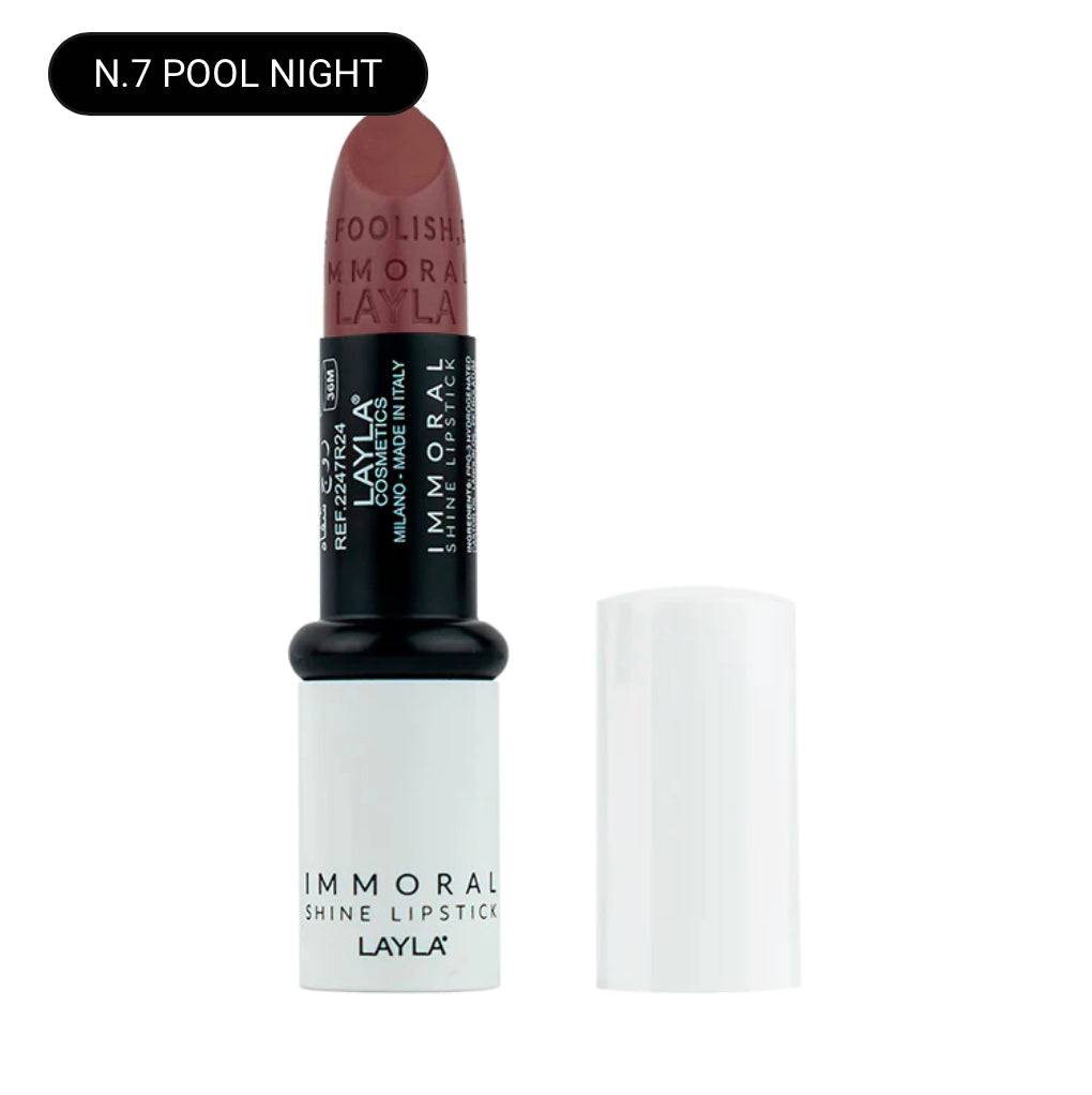 SA.MA PROFUMERIA N.7 POOL NIGHT Layla Cosmetics Immoral Shine Lipstick - LAYLA COSMETICS