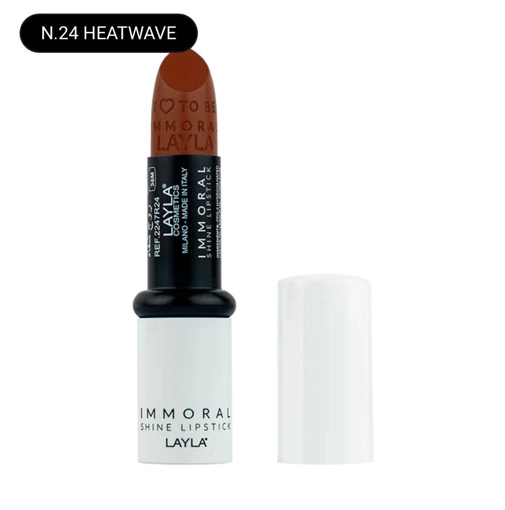 SA.MA PROFUMERIA N.24 HEATWAVE Layla Cosmetics Immoral Shine Lipstick - LAYLA COSMETICS