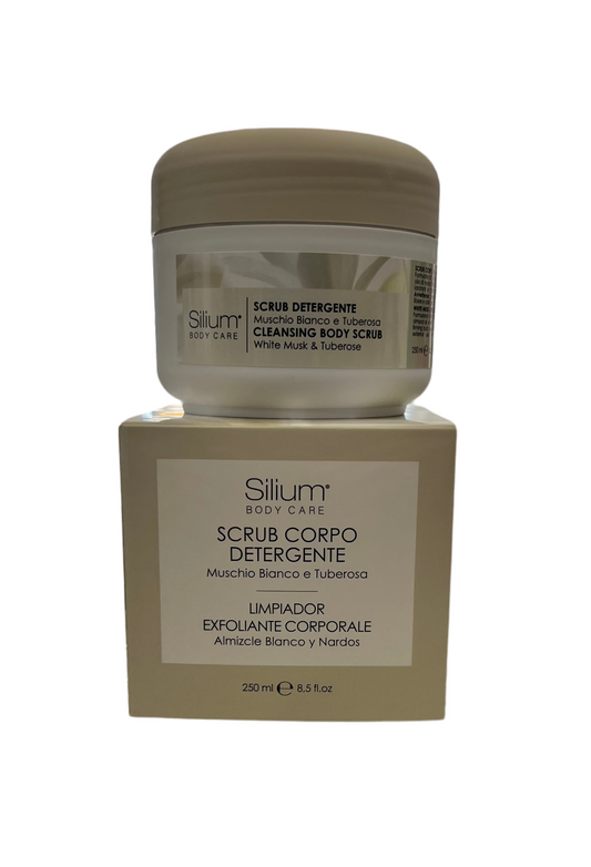 Scrub Detergente Corpo Muschio Bianco e Tuberosa - SILIUM
