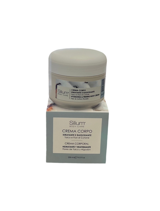 Crema Corpo Idratante e Rassodante Talco e Fiori di Cotone - SILIUM