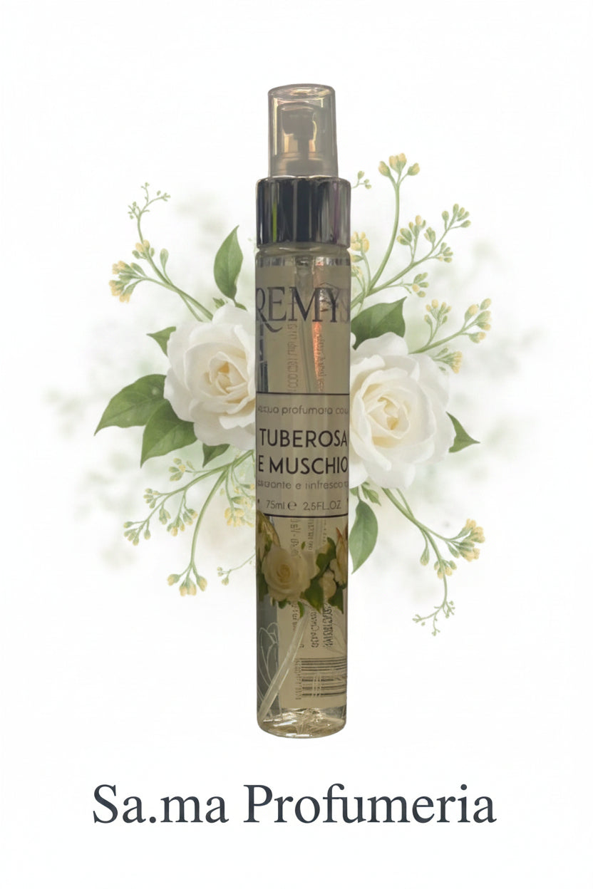 Acqua Profumata Corpo Idratante e Rinfrescante Tuberosa e Muschio - REMYS