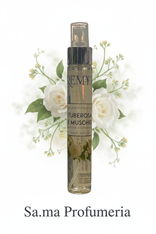 Acqua Profumata Corpo Idratante e Rinfrescante Tuberosa e Muschio - REMYS