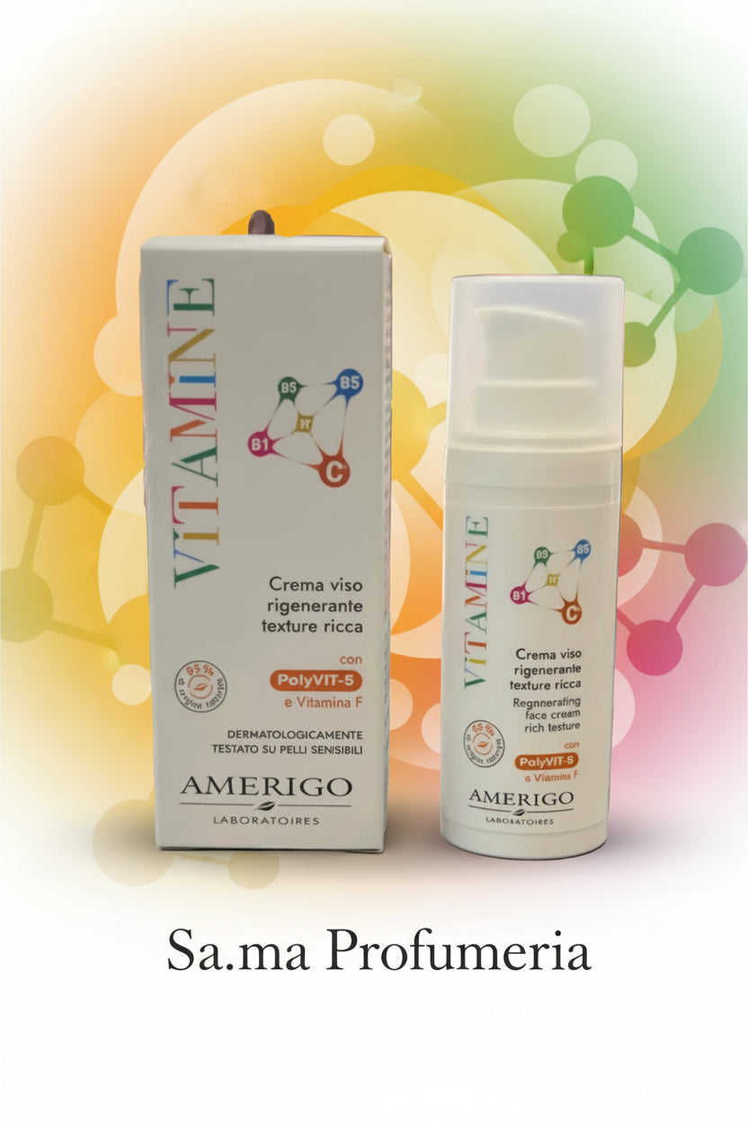AMERIGO - Vitamine Crema Viso Rigenerante Texture Ricca