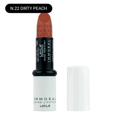 SA.MA PROFUMERIA N.22 DIRTY PEACH Layla Cosmetics Immoral Shine Lipstick - LAYLA COSMETICS