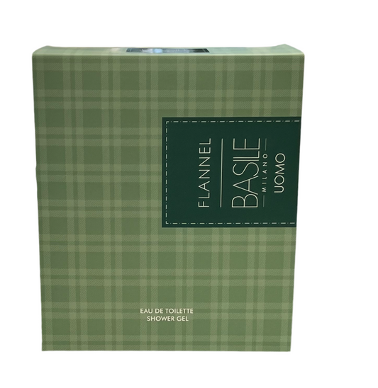 Homme Flannel  Coffret Eau de Toilette 100 ml+Bagno 300 ml. - BASILE