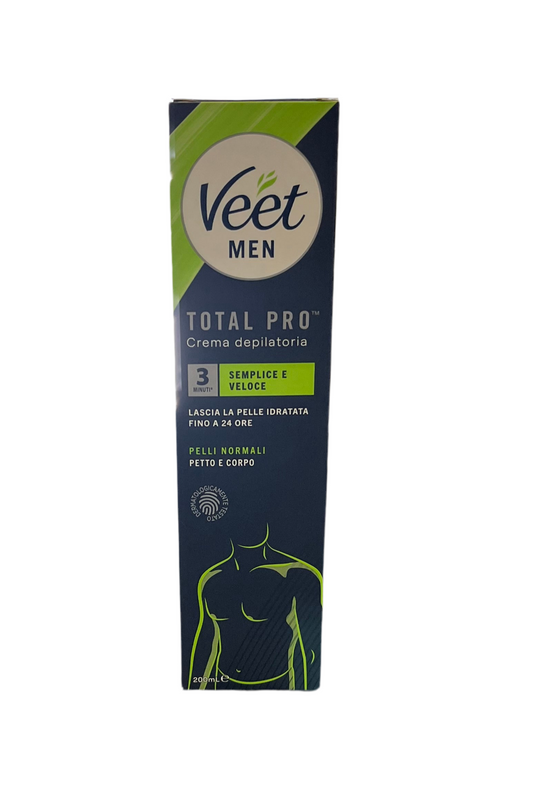 Veet Men Crema Depilatoria Petto e Corpo Uomo 3 minuti - VEET