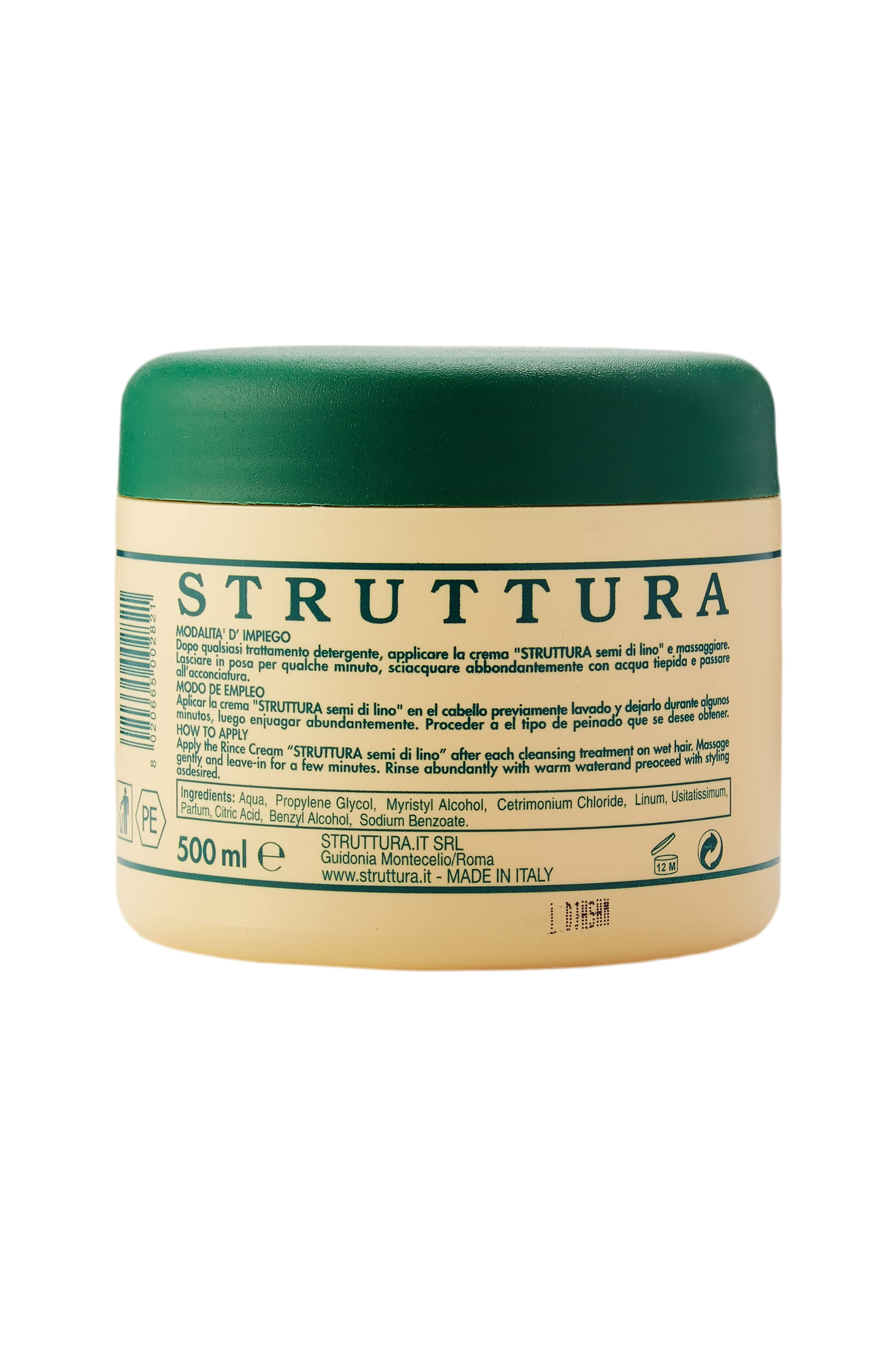 Hair cream ai semi di lino - Struttura crema