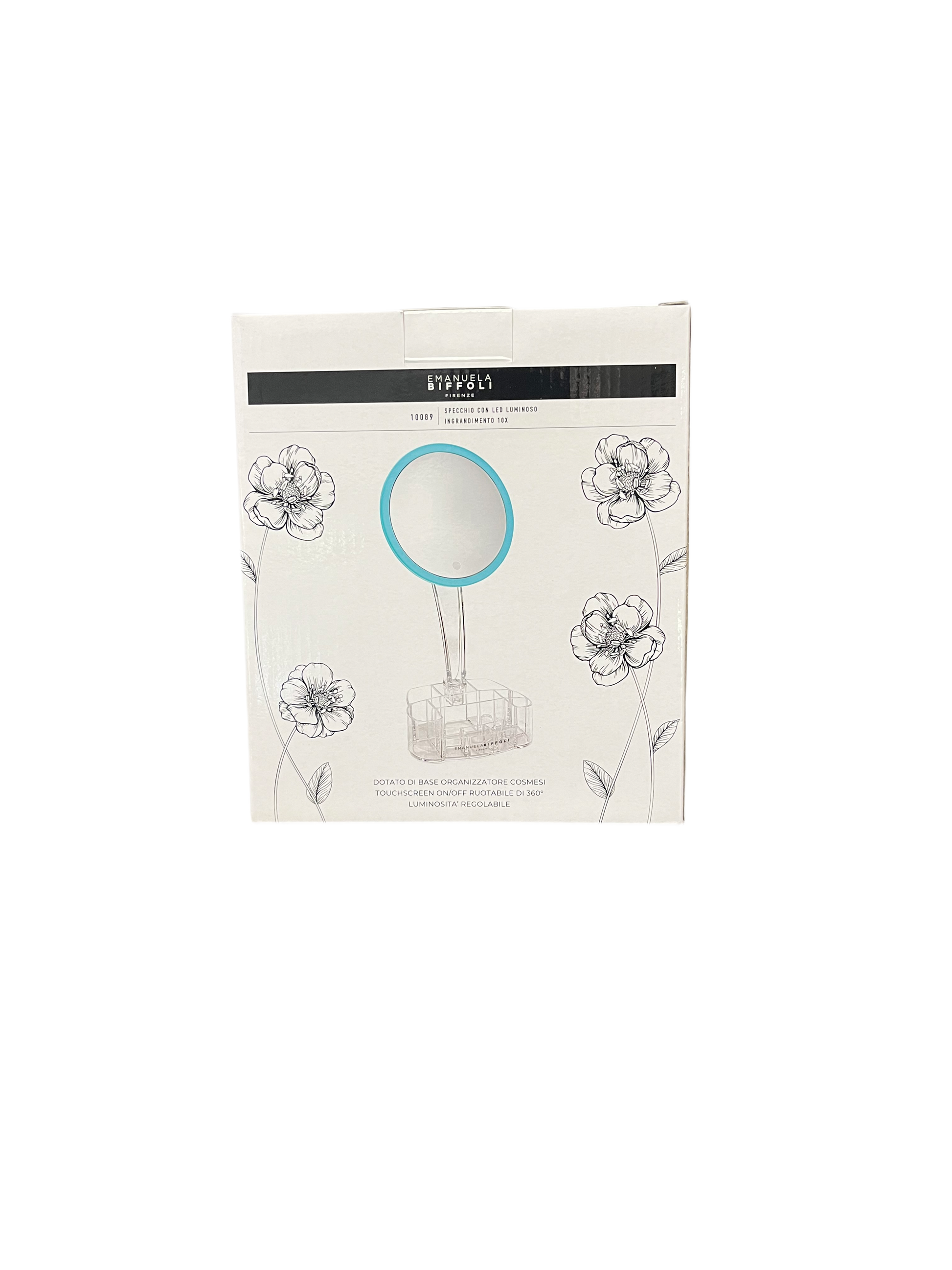 Specchio con Led Luminoso Lente Ingrandimento 10X - BIFFOLI
