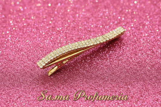 Fermaglio Barretta Fermacapelli con Strass Argento - ART/101