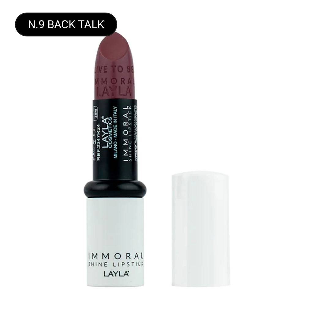 SA.MA PROFUMERIA N.9 BACK TALK Layla Cosmetics Immoral Shine Lipstick - LAYLA COSMETICS