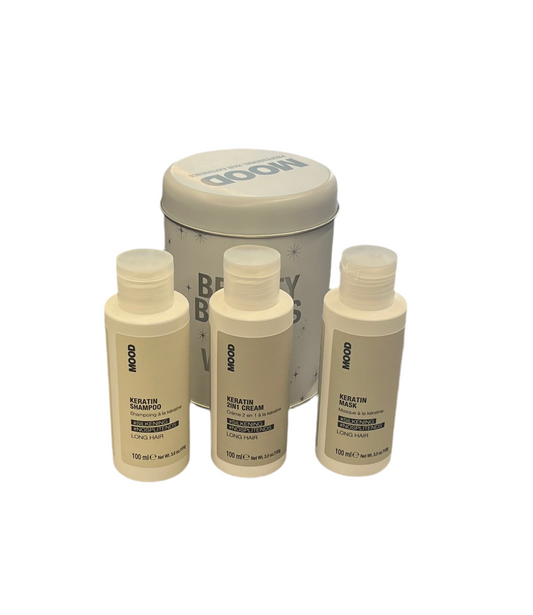 Mood Happy Holidays Keratin Kit Shampoo-Balsamo-Crema 2in1 Senza Sale - ELGON