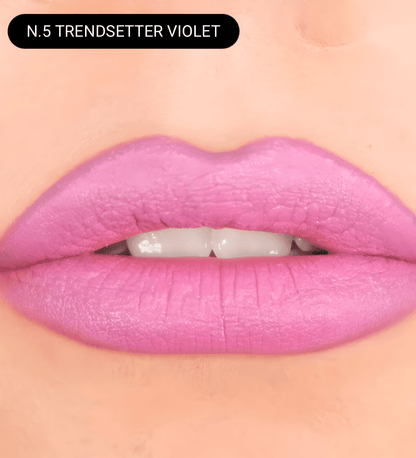 SA.MA PROFUMERIA 05 TRENDSETTER VIOLET Layla Cosmetics BACIAMI no transfer mat lipstick - LAYLA