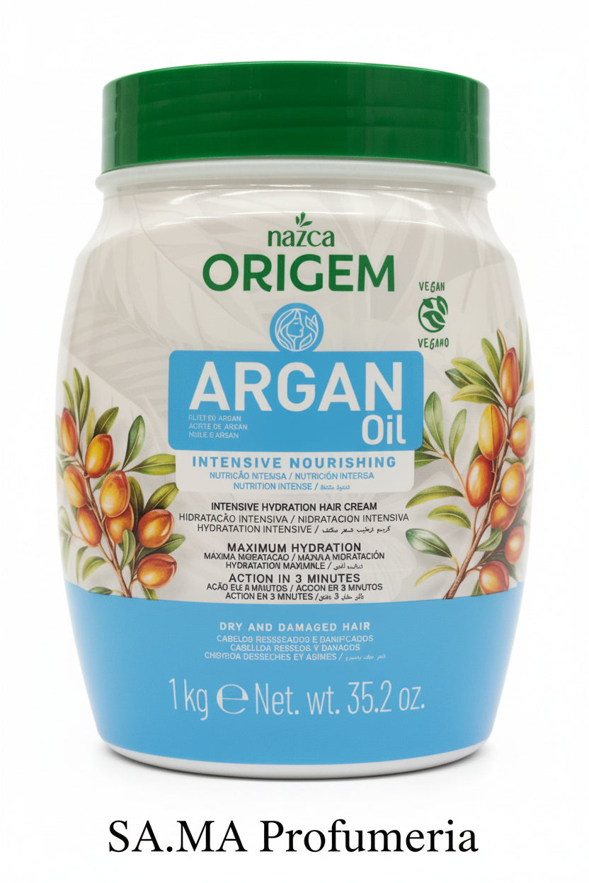 Origem Maschera Idratante Intensiva per Capelli all'Olio di Argan - NAZCA